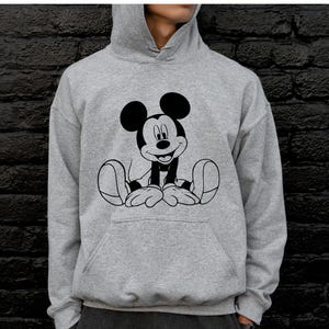 Mickey Mouse (svg, png, eps, dxf, pdf): contorno, diseño de camiseta (descarga digital), archivo de corte, Cricut, silueta, Glowforge, archivos de corte láser imagen 3