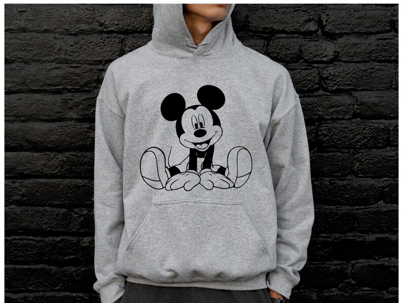 Mickey Mouse (svg, png, eps, dxf, pdf): contorno, diseño de camiseta (descarga digital), archivo de corte, Cricut, silueta, Glowforge, archivos de corte láser imagen 3