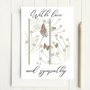 Avec amour et sympathie carte de téléchargement numérique, carte de sympathie numérique, carte de sympathie téléchargement instantané