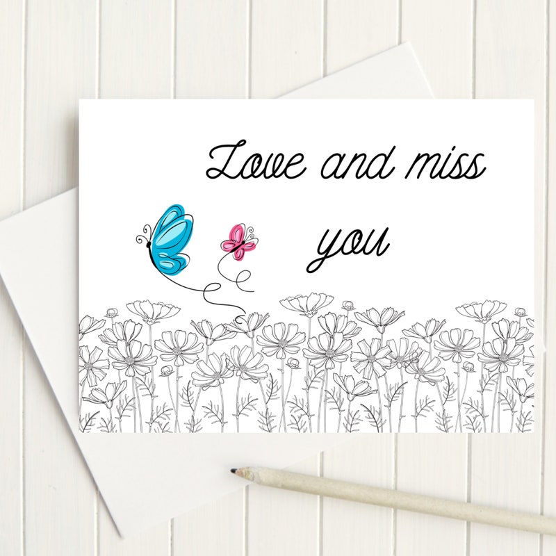 Miss You Friend Card - Etsy