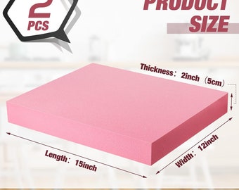 Pink foam  Board 2" Thick (2 pieces)  for Craft or Home Improvements Projects Such As Window, Wall, Ceiling Coverings