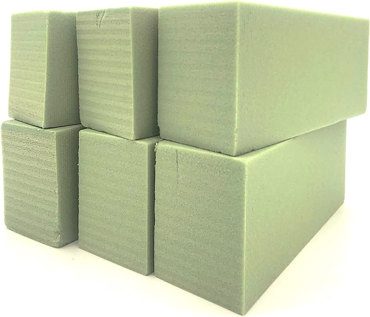 Dry Floral Foam Blocks (6 Bricks) - Dry Foam for Artificial