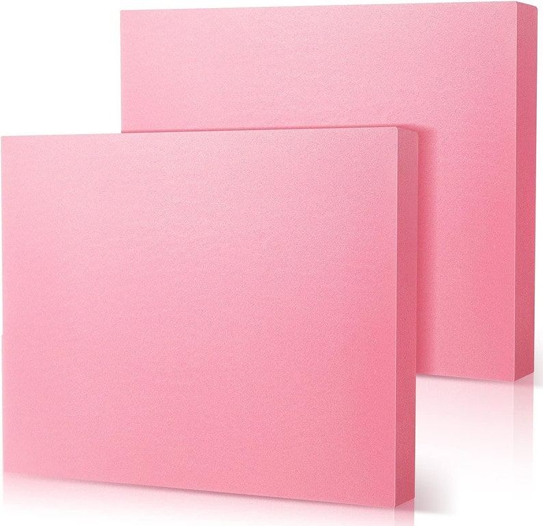 Pink Foam Board 2 Thick 2 Pieces for Craft or Home Improvements
