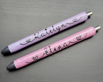 Stylo à paillettes personnalisé