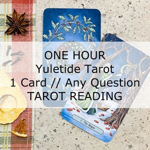 Leitura de Tarô de uma hora > Uma pergunta // Uma carta - Leitura de Tarô de Natal > resposta escrita de uma carta, leitura do oráculo do mensageiro, Natal