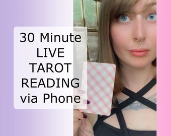 Live-Tarot Lesung > Thirty-Minute 1:1 Phone Call Session > interaktive Frage und Antwort intuitive Tarot und spirituelle Lebenscoaching