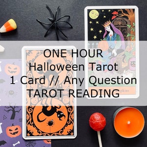 One Hour Tarot Legung > Eine Frage // Eine Karte - Halloween Tarot Legung > Einzelkarte schriftliche Antwort Messenger Orakel Legung