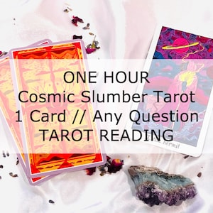 Eine Stunde Tarot-Lesung > Eine Frage // Eine Karte - Cosmic Slumber Tarot-Lesung > schriftliche Antwort auf eine einzelne Karte