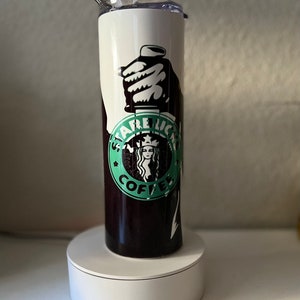 Personalized ghost  Tumbler With Straw, Vacation Tumbler,Birthday Gift Cup, boyfriend gift
