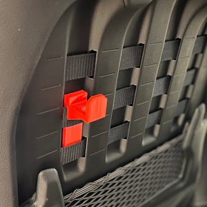 2 Seatback Gear Hooks for Jeeps--2 utility hooks compatible with  Wrangler JL & Gladiator JT’s. 10 colors available.