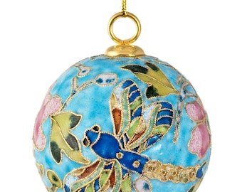 Wert Kunst Handgefertigte Cloisonne Grün Libelle Ball Ornament