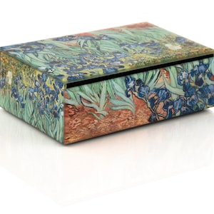 Van Gogh Glass Irises Rectangle  Keepsake Box