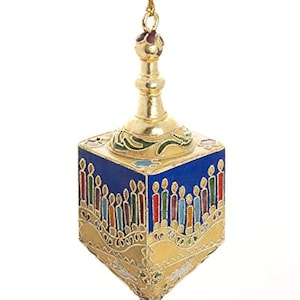 Value Arts Handmade Cloisonne Dreidel Hanging Ornament