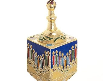 Value Arts Handmade Cloisonne Dreidel Hanging Ornament