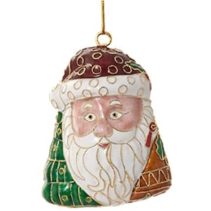 Value Arts Handgemachte Cloisonne Weihnachtsmann Hängendes Ornament