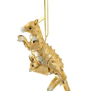 Wert Kunst-handgefertigte Cloisonne gegliederte Gold-Känguru-Verzierung