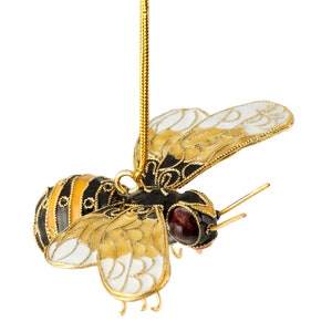 Value Arts Handmade Cloisonne Bumble Bee Ornament