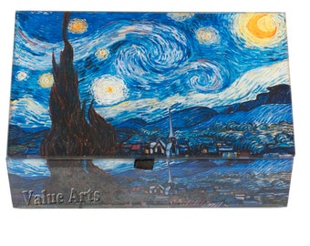 Van Gogh Glass Starry Night Keepsake Box