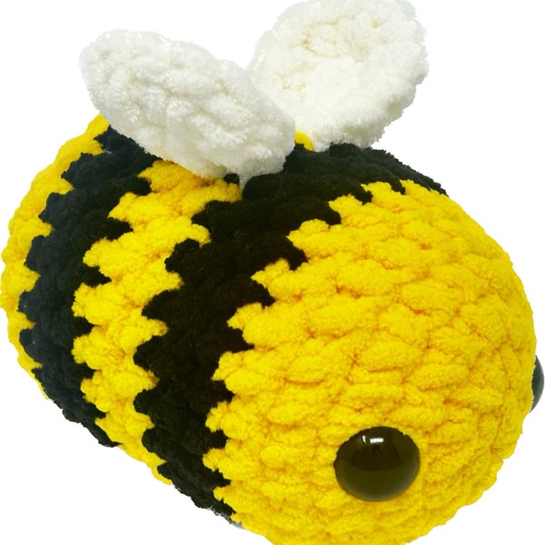 Bumble Bee Crochet Stuffed Animal Handmade, Plush and Cozy Gift for Baby Showers, Birthdays Nursery Decoration Back to School