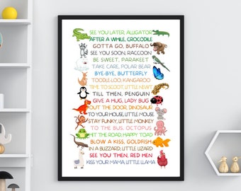 See You Later, Alligator Kids Playroom Wall Art Digital Download (PRINT AVAILABLE)