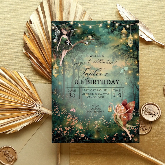 Forest Rave Invite Forest Theme Invitations