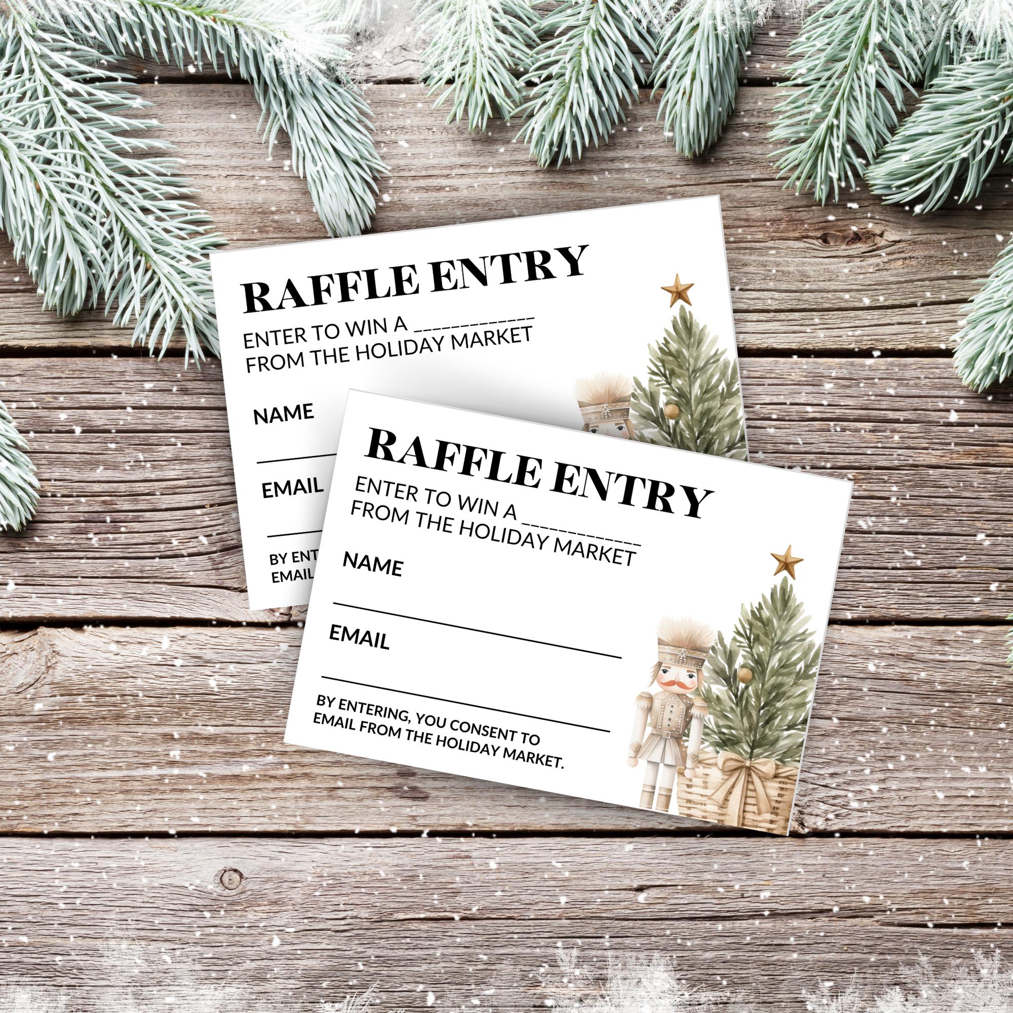 Market Raffle Editable Christmas Market Flyer, Holiday Market Flyer Printable, Craft ...
