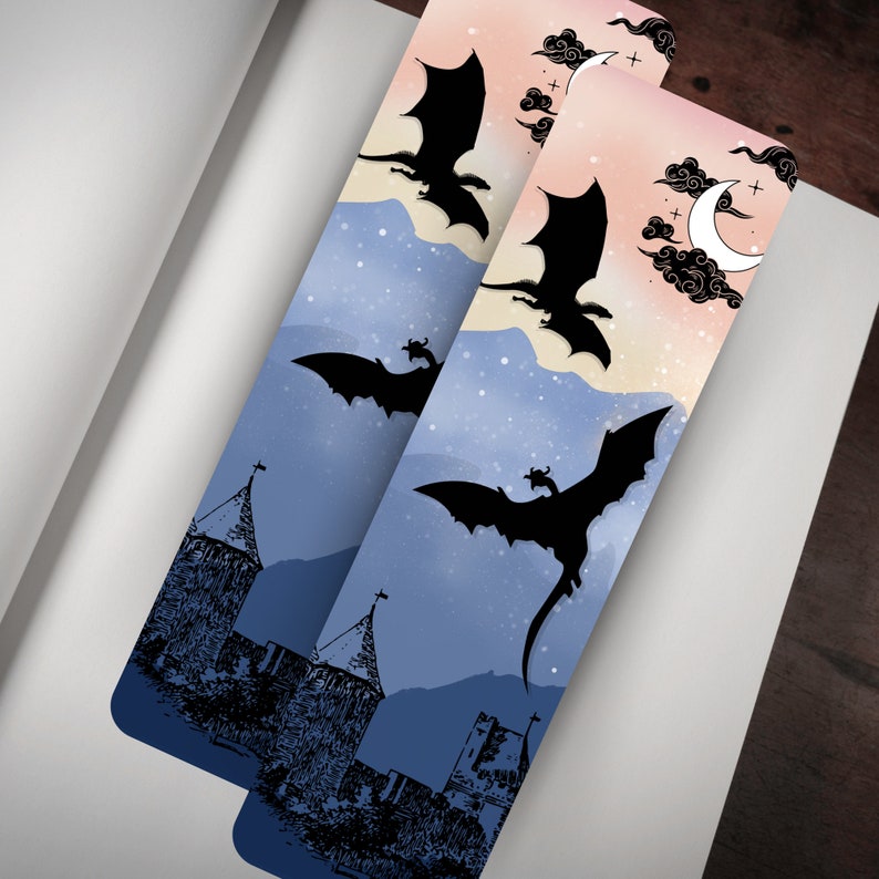 Dragon Bookmark Fantasy Bookmarks Fantasy Book Club Lover Etsy UK