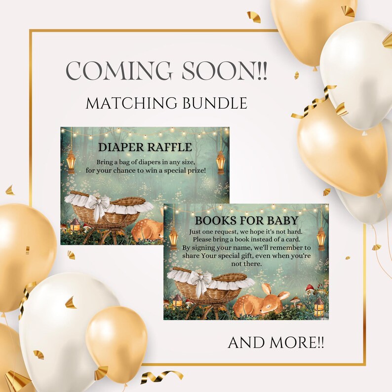 EDITABLE Woodland baby shower Invitation, Enchanted Forest Invite, magical Woodland Invite Canva, Enchanted baby shower, fairy garden, fairy lights, woodland deer party theme, magical baby shower, Enchanted Forest, Enchanted Garden Invitation Forest Fairy Garden, Woodland Garden Invite, magical Party, Emerald Green baby shower invite, oh deer baby shower, cradle, Enchanted Forest Baby Shower Invite Template Canva, Woodland Baby Shower, Oh Deer Woodland Deer Magical Baby Shower Fairy Garden