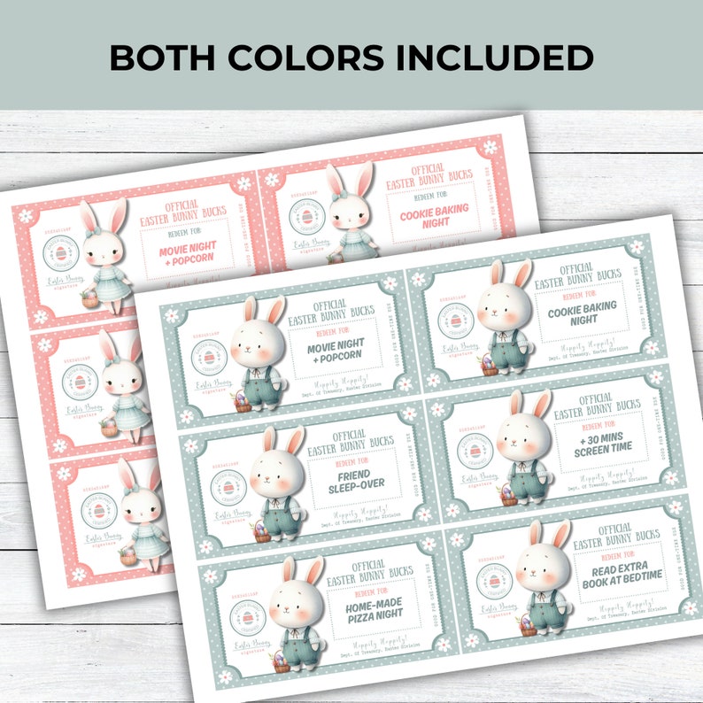 Editable Printable Easter Bunny Bucks, Easter Bunny Dollar Bill, Personalized Canva Template, Easter Egg Filler, Kids Easter Activity Coupon, easter egg suffer, personalized easter tag, easter coupon, easter printable, printable money, cute bunny