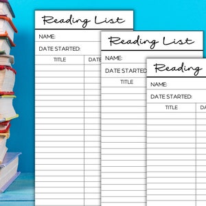 DRUCKBARE Leseliste Buch Markierung, Leseliste Seitenfinder, druckbare Lesezeichen, Realist Tracker Lesezeichen