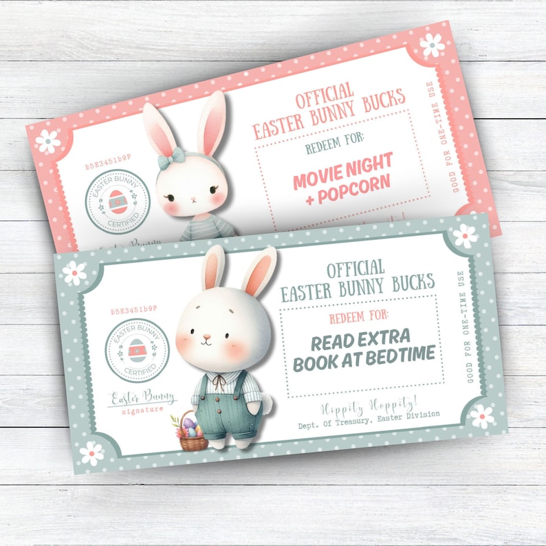 Editable Printable Easter Bunny Bucks, Easter Bunny Dollar Bill, Personalized Canva Template, Easter Egg Filler, Kids Easter Activity Coupon, easter egg suffer, personalized easter tag, easter coupon, easter printable, printable money, cute bunny