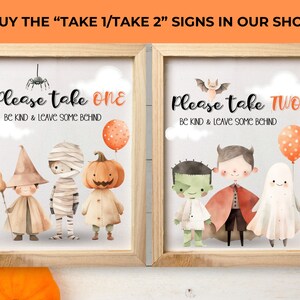Halloween Candy Sign SET OF TWO, Out of candy sign, Trick or Treat Halloween Sign, Printable, Outdoor Halloween wall art, halloween decor, printable candy sign, trick or treat sign, halloween printable, candy bar sign, halloween party