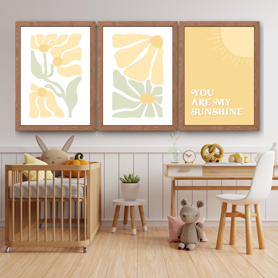 You Are My Sunshine Wall Art, Sunshine Nursery Art,pastel Nursery Decor ...