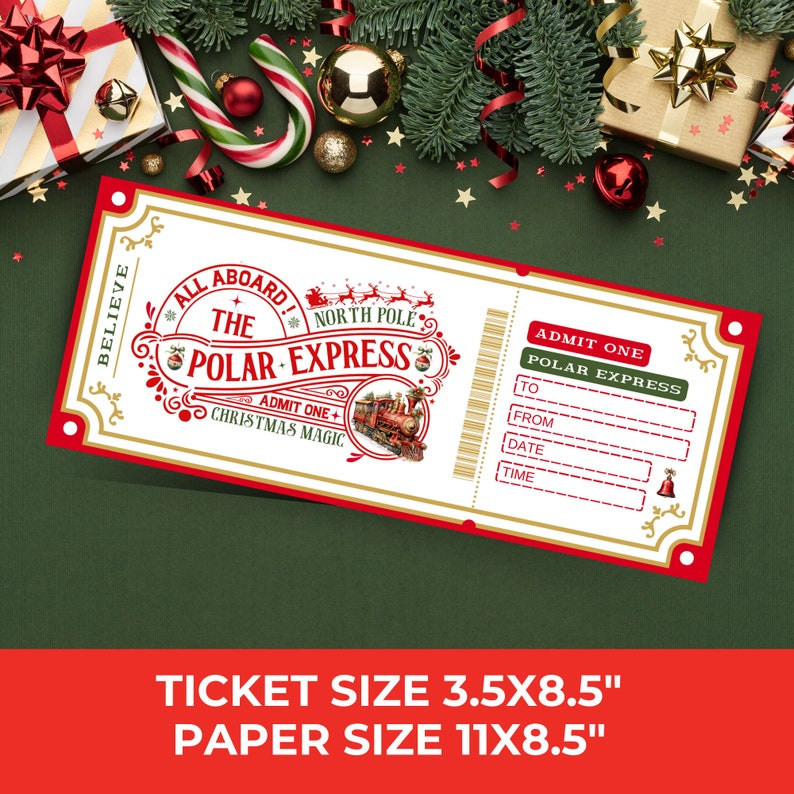 Polar Express Ticket Template Personalized - Il 794xN.5592305703 Rh17 