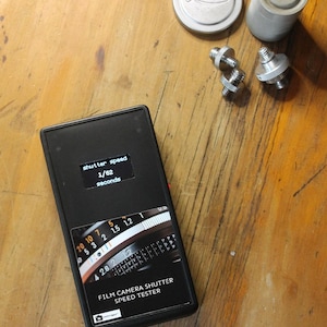 Testador de velocidade do obturador de câmeras analógicas