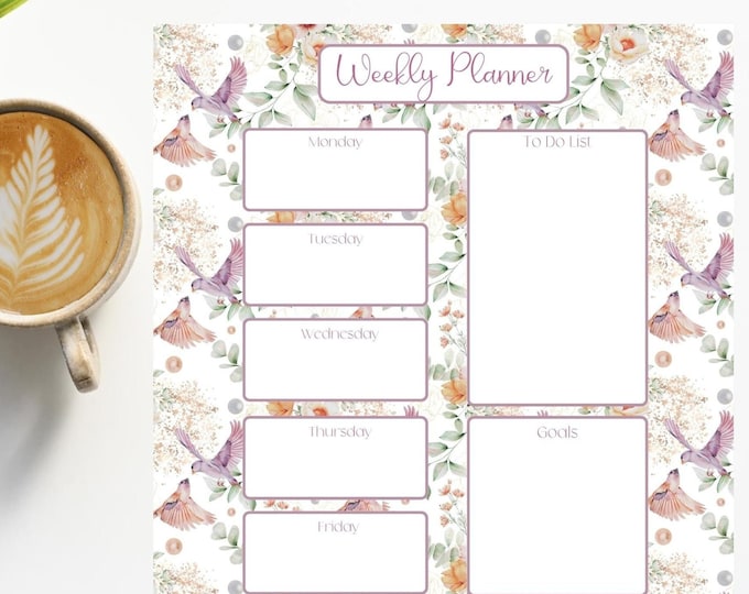 Weekly Planner Printable, Weekly Schedule, Weekly Planner to Do List ...