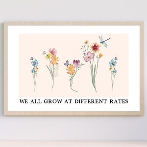 Inspirational Quote, Therapy Office Decor, Affirmation Wall Art, School Psychologist, Mental Health Print, School Counselor, Self Love Print