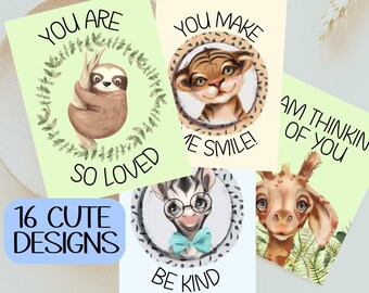 Lunchbox Notes, Affirmation Cards, Back To School Notes, Lunch Notes, Lunch Box Notes, Encouragement Cards For Kids, Art For Kids Hub