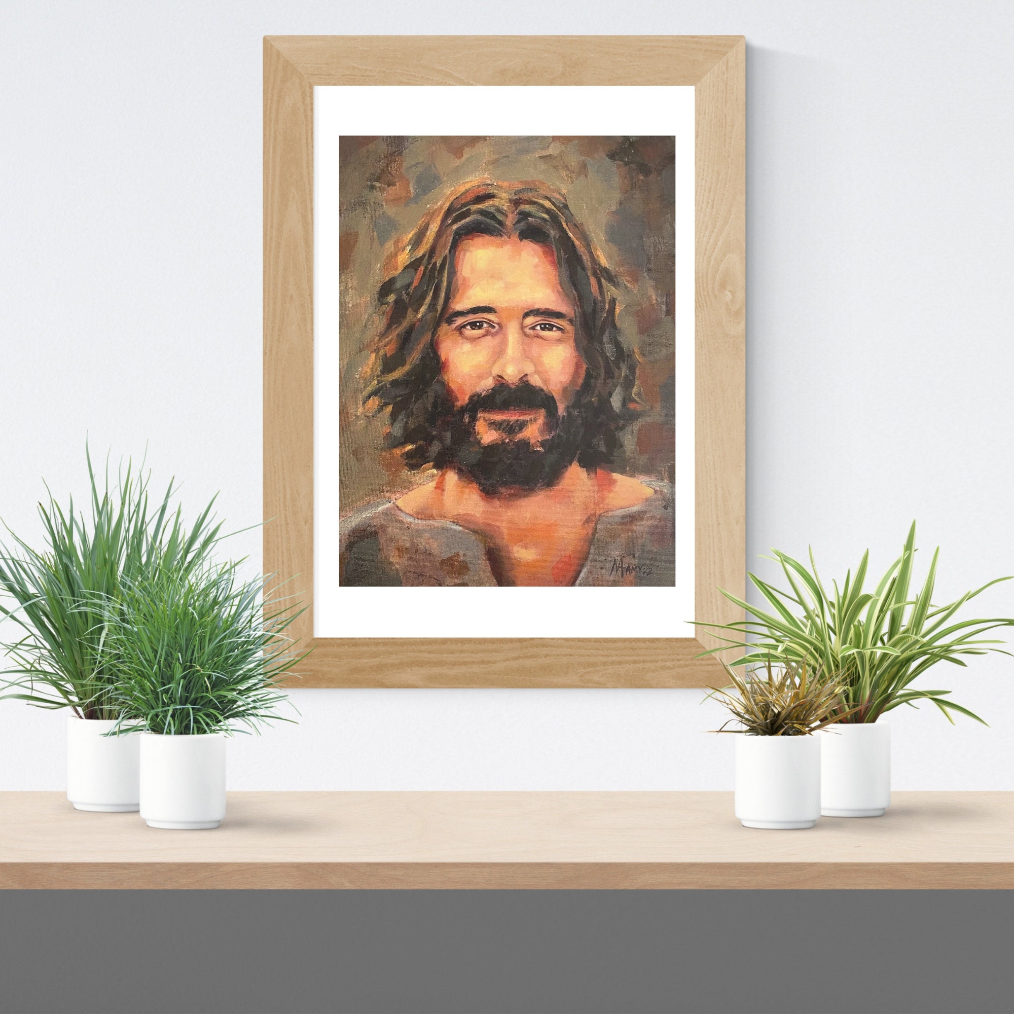 The Savior Smiling Jesus Jesus Art Jesus Print Prayer - Etsy