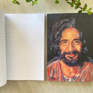Yes, Jesus Loves Me Journal, Smiling Jesus Art, Jesus Journal, Prayer Room Notebook, Jesus Portrait Diary, Lined Journal, Christian Journal