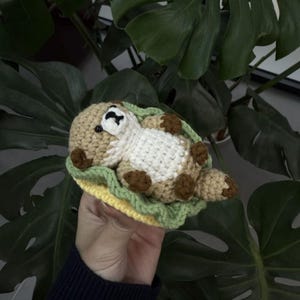 Crochet Pattern Animal: Handmade Crochet Taco Otter Amigurumi - Cute Otter in Taco Shell Plush Toy Stuffed Animal Gift