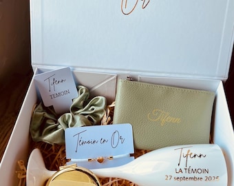 Personalized engraved gift box, gift box, witness request, bride-to-be, witness, bridesmaid, bachelorette party