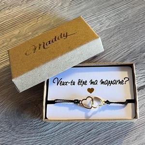 Request for godmother with message and godmother bracelet, gift idea