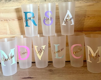 Eco Cup 50cl Beker met Naam, Gepersonaliseerde Beker voor Verjaardagen, Doopfeesten, Bruiloften, Gastgeschenken, Beker Personalisatie