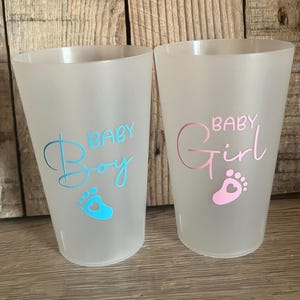 Tazza babyshower personalizzata, rivelazione di genere, baby shower, tazza Eco Cup 30cl