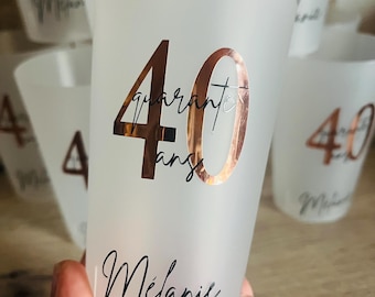 Eco Cup beker 30cl Voornamen, gepersonaliseerde verjaardagsbeker doop gepersonaliseerd glazen huwelijksgastcadeau, bekerpersonalisatie