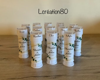 Personalized bubble bottle for wedding, ceremony
