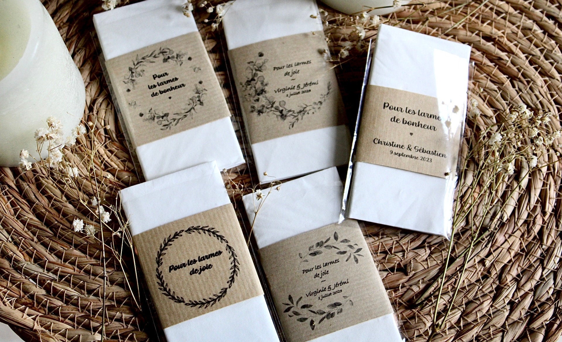 Customizable handkerchief for tears of joy