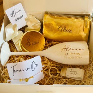Personalized engraved gift box, gift box, witness request, future bride, witness, bridesmaid, EVJF
