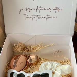 Personalized engraved gift box, gift box, witness request, future bride, witness, bridesmaid, EVJF